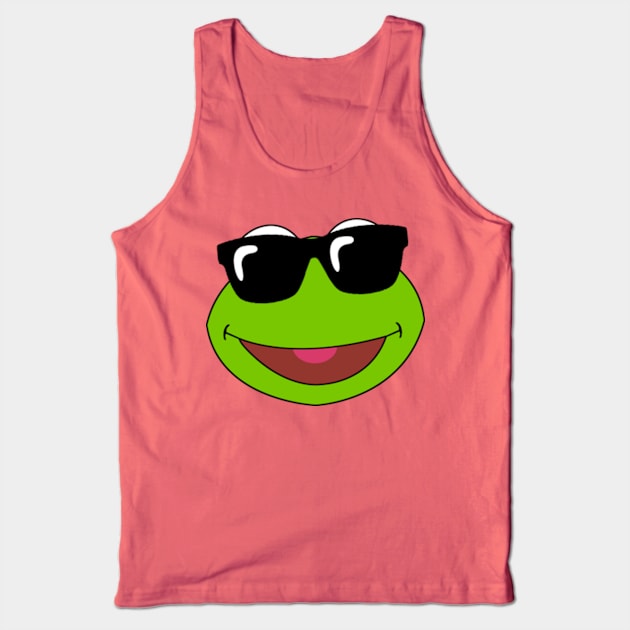 Cool Baby Kermit Face Tank Top by LuisP96